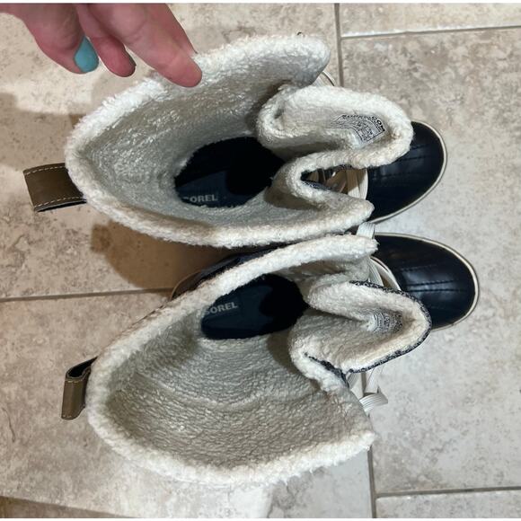 Sorel Tivoli High Waterproof Winter Lace Up Faux Fur Boots Size 10 - Picture 10 of 13